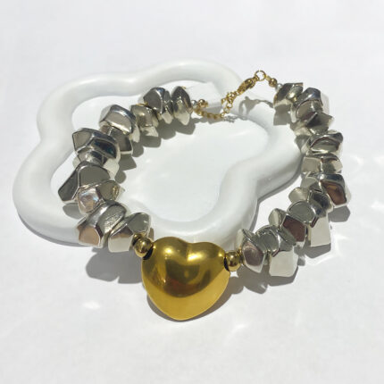 Selen gold heart